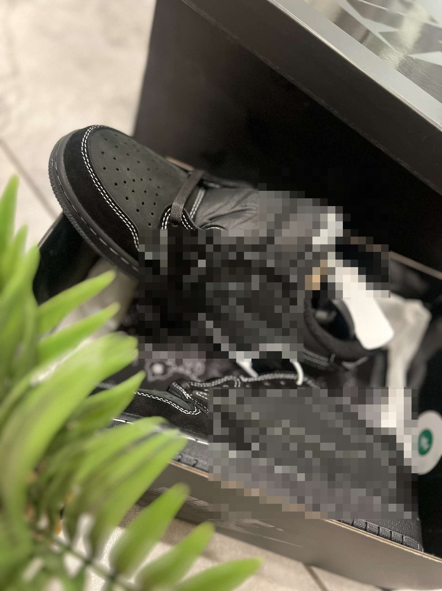 kravis zcotts x Air wordan 1 Low OG SP PS 'Black Phantom