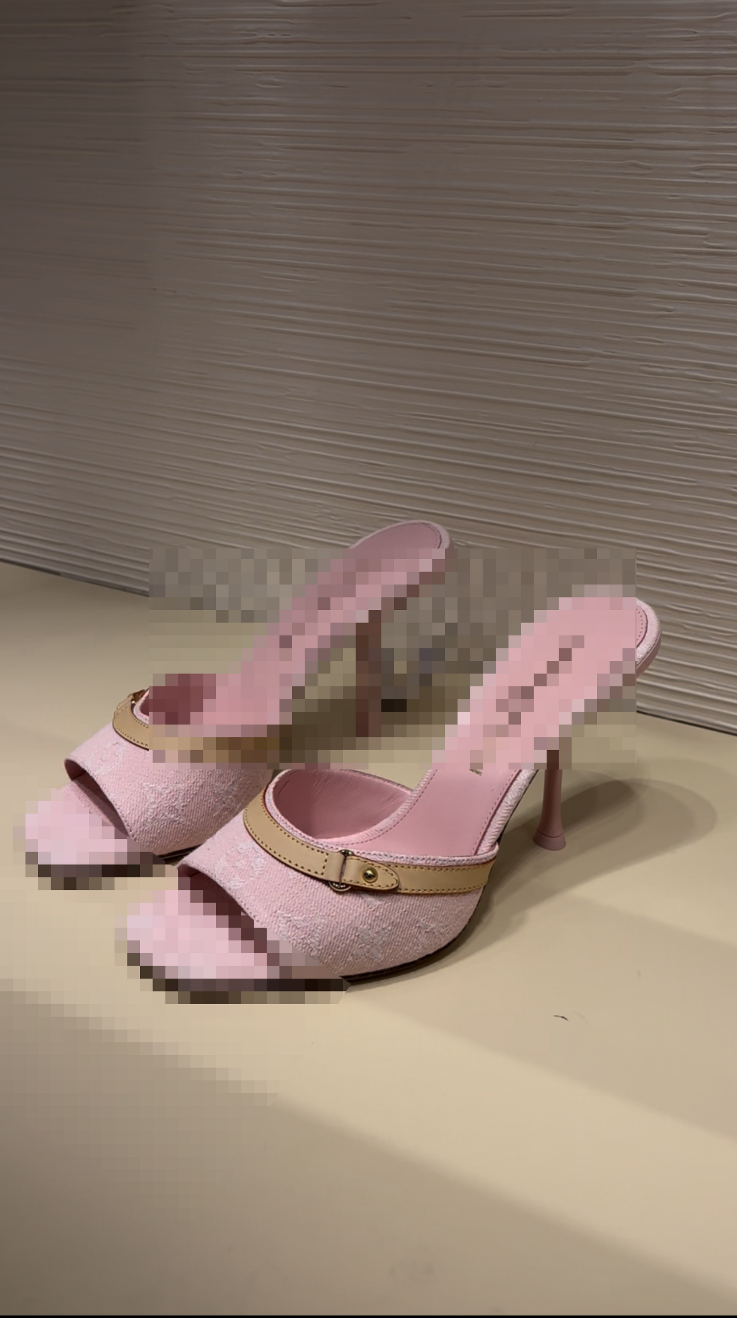 Pink Demin iv heel