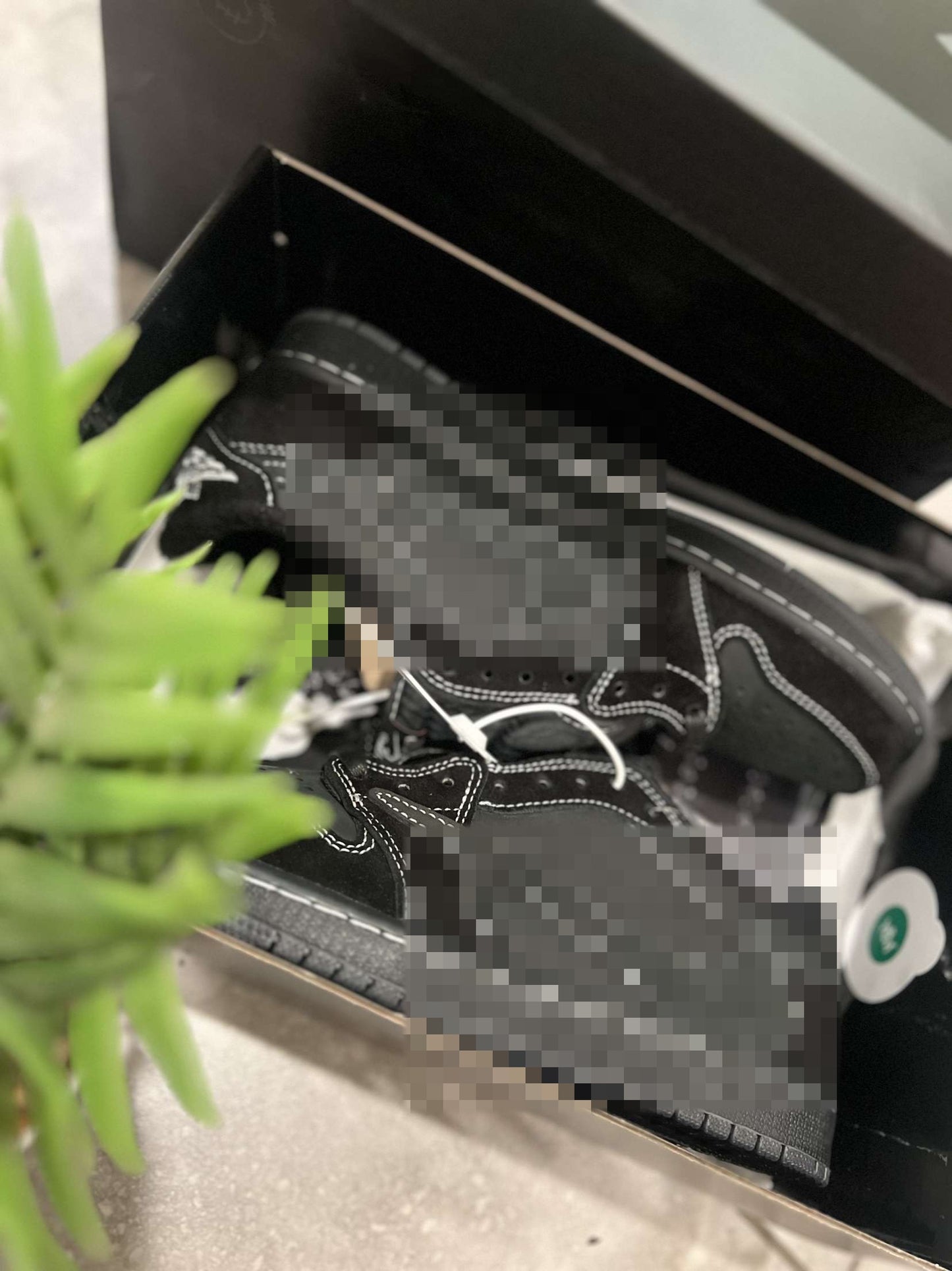 kravis zcotts x Air wordan 1 Low OG SP PS 'Black Phantom
