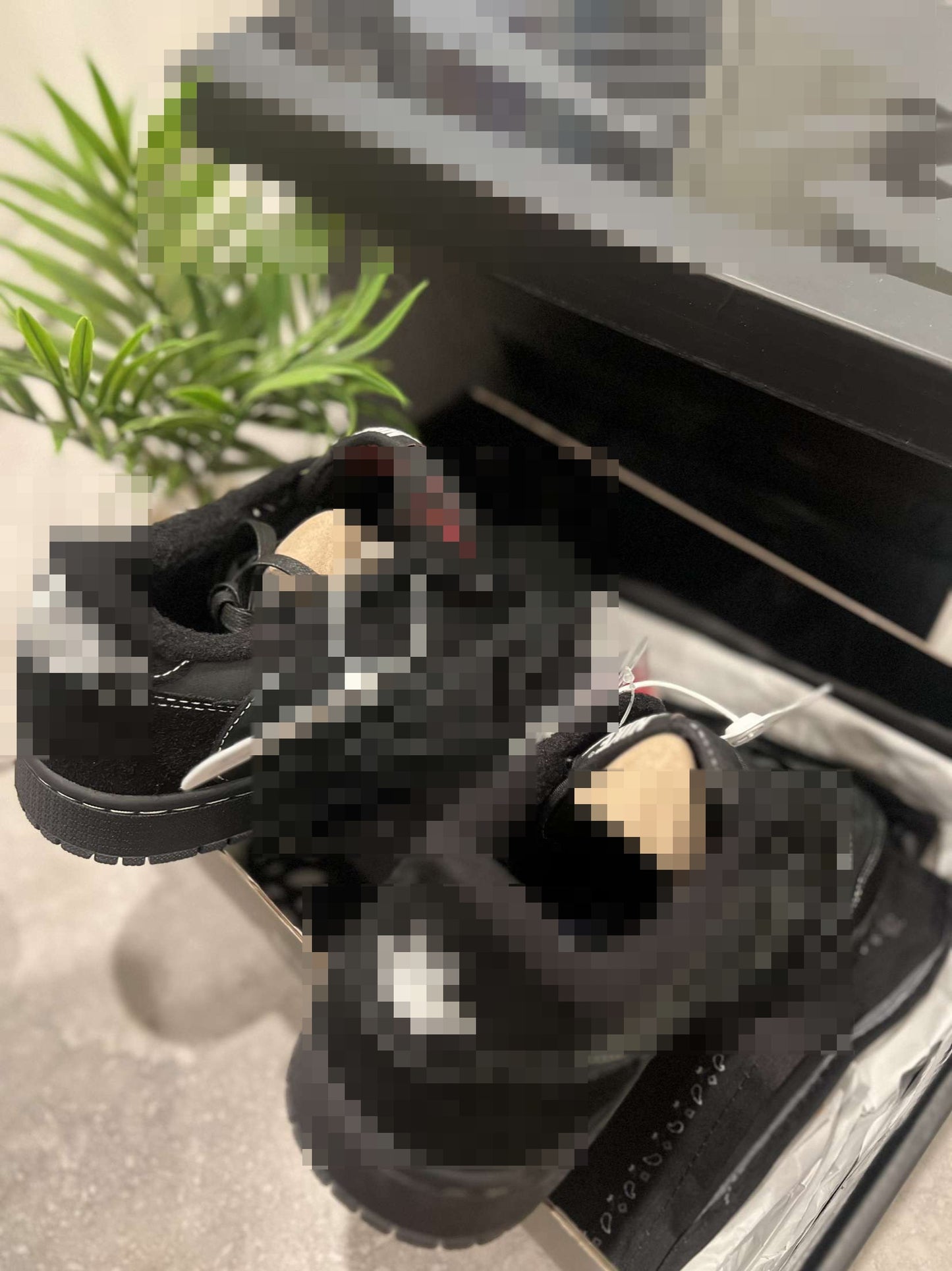 kravis zcotts x Air wordan 1 Low OG SP PS 'Black Phantom