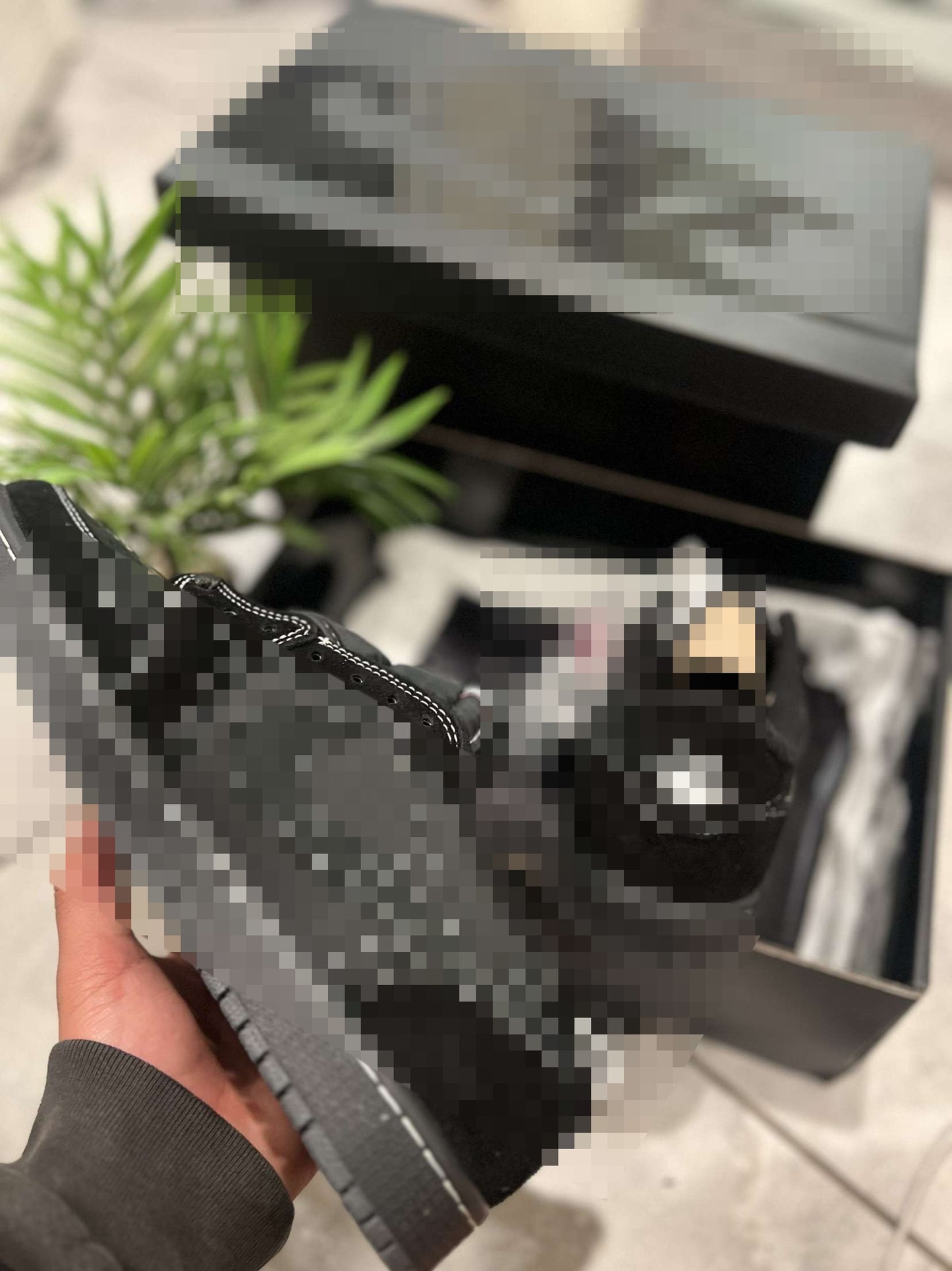 kravis zcotts x Air wordan 1 Low OG SP PS 'Black Phantom
