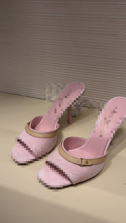 Pink Demin iv heel